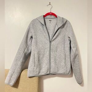 Uniqlo Lightweight Gray Zip-Up Jacket Size Small